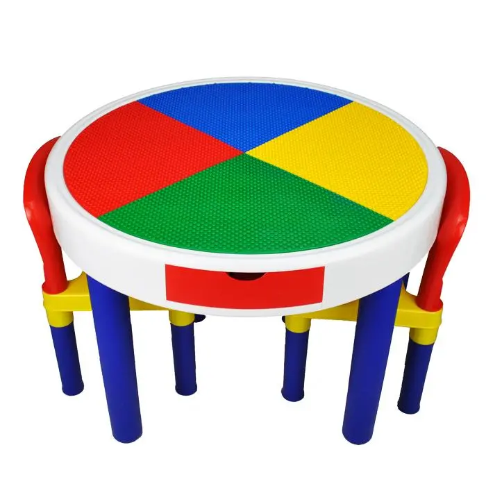 2-In-1 Round Activity Table & Chair Set 2
