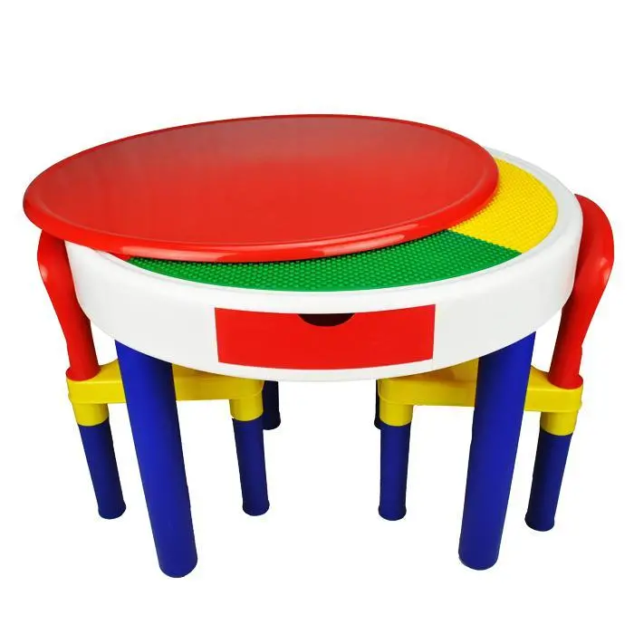 2-In-1 Round Activity Table & Chair Set 1