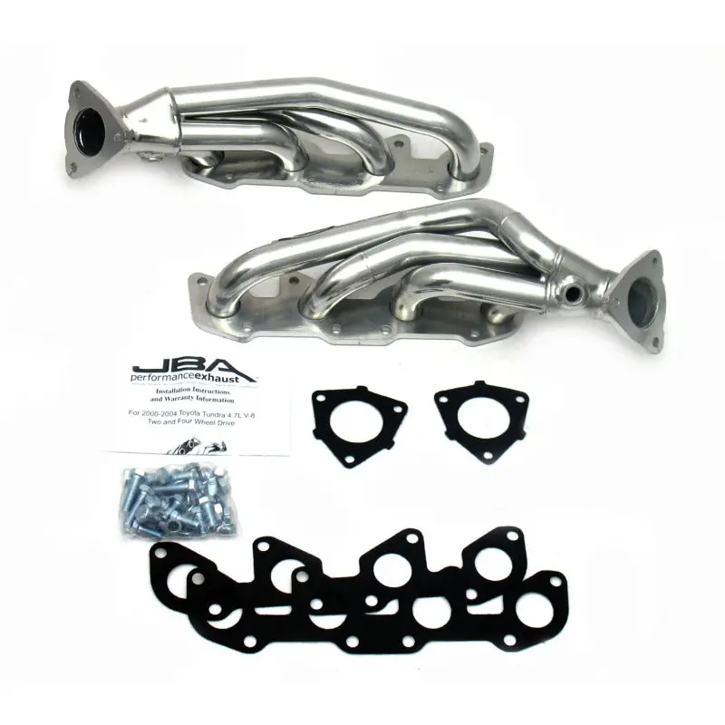 Jba 00-04 Toyota 4.7L V8 1-1/2In Primary Silver Ctd Cat4ward Header 1