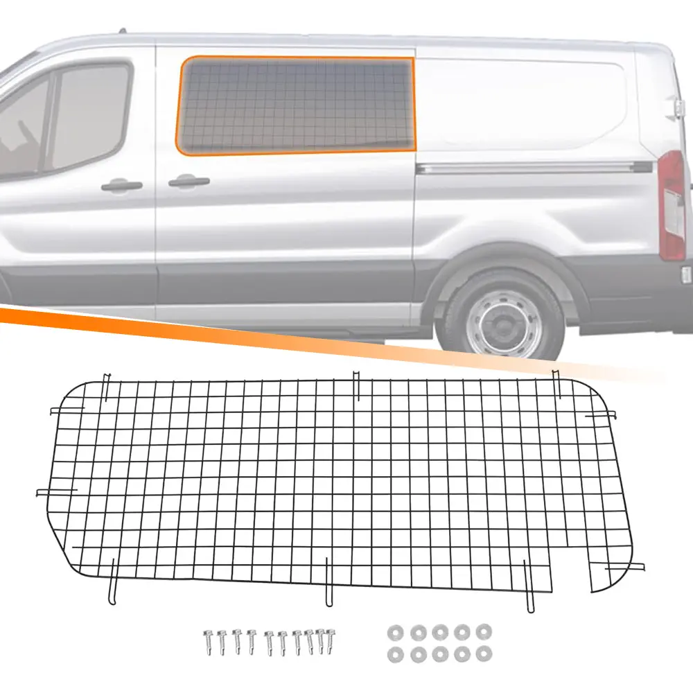 Melipron Side Security Window Screen For Ford Transit Low Roof 1
