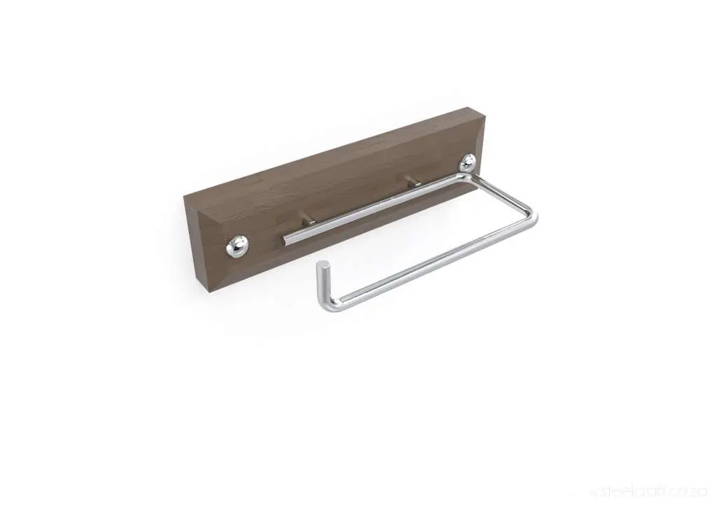 Wood 'N Steel Toilet Roll Holder 1