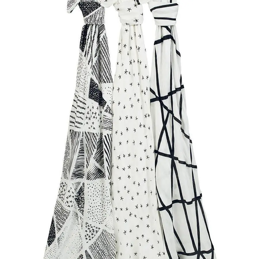 Aden & Anais Bamboo Swaddle Blankets – Soft, Breathable 3-Pack