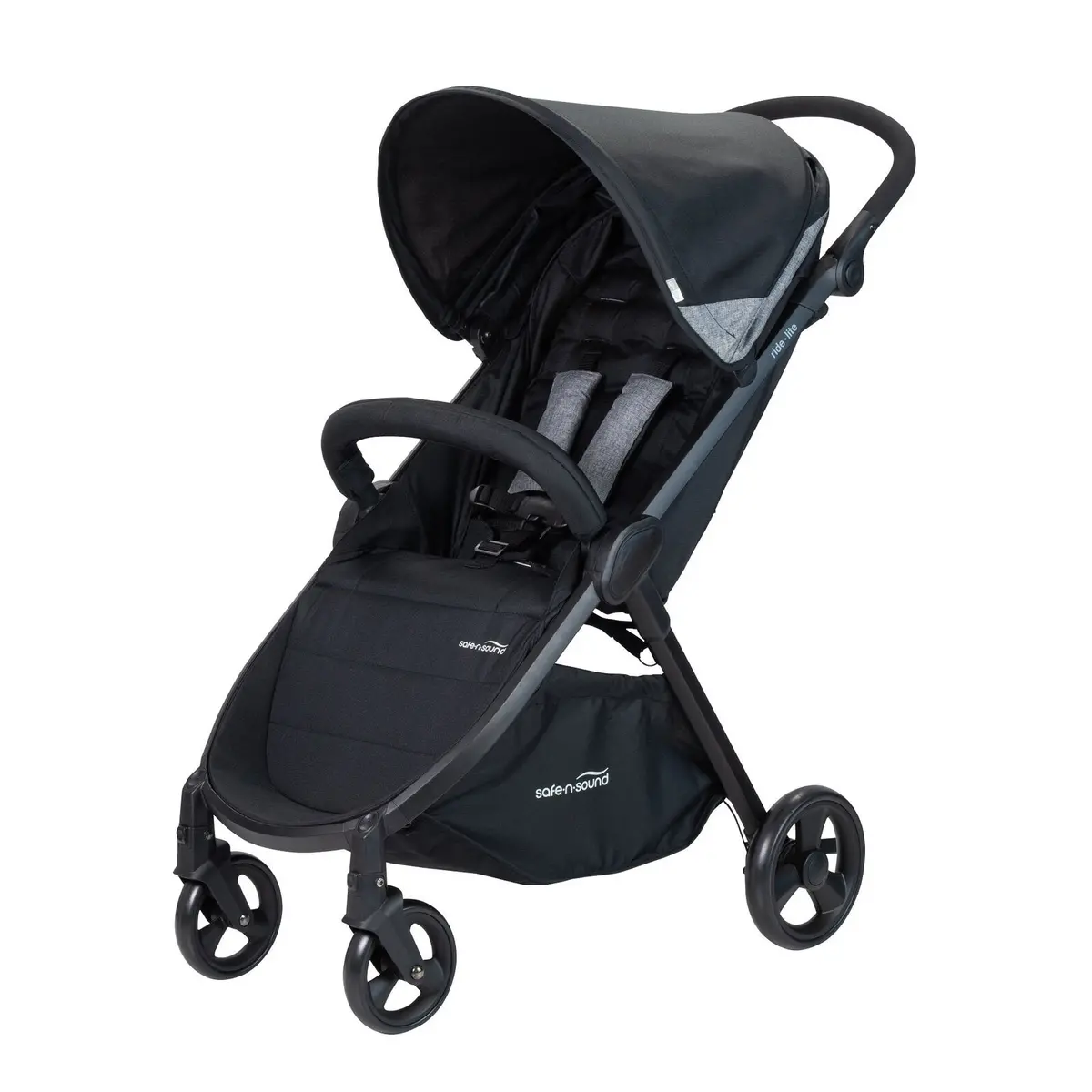 Safe N Sound Ride Lite Stroller Black 1