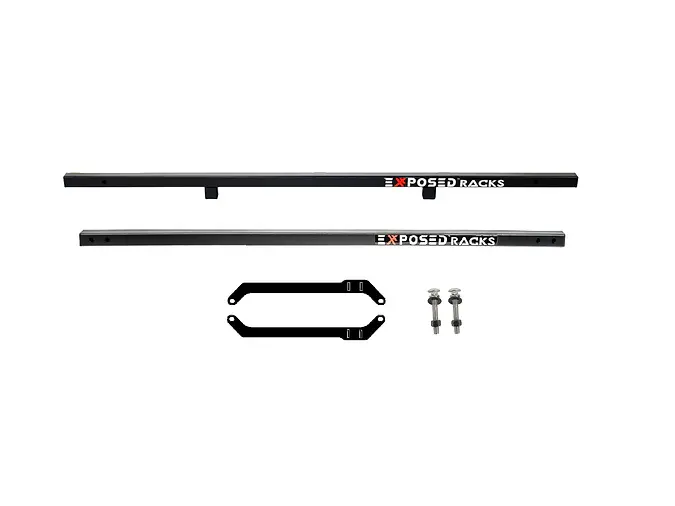 Exposed Racks 9606 Black Soft Top Roof Rack For Jeep Wrangler Jk 1