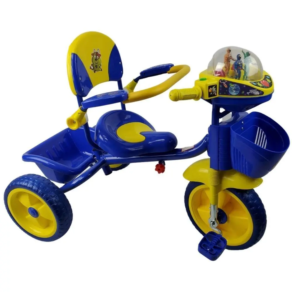 Kids Toddler Tricycle With Hood - Blue 2