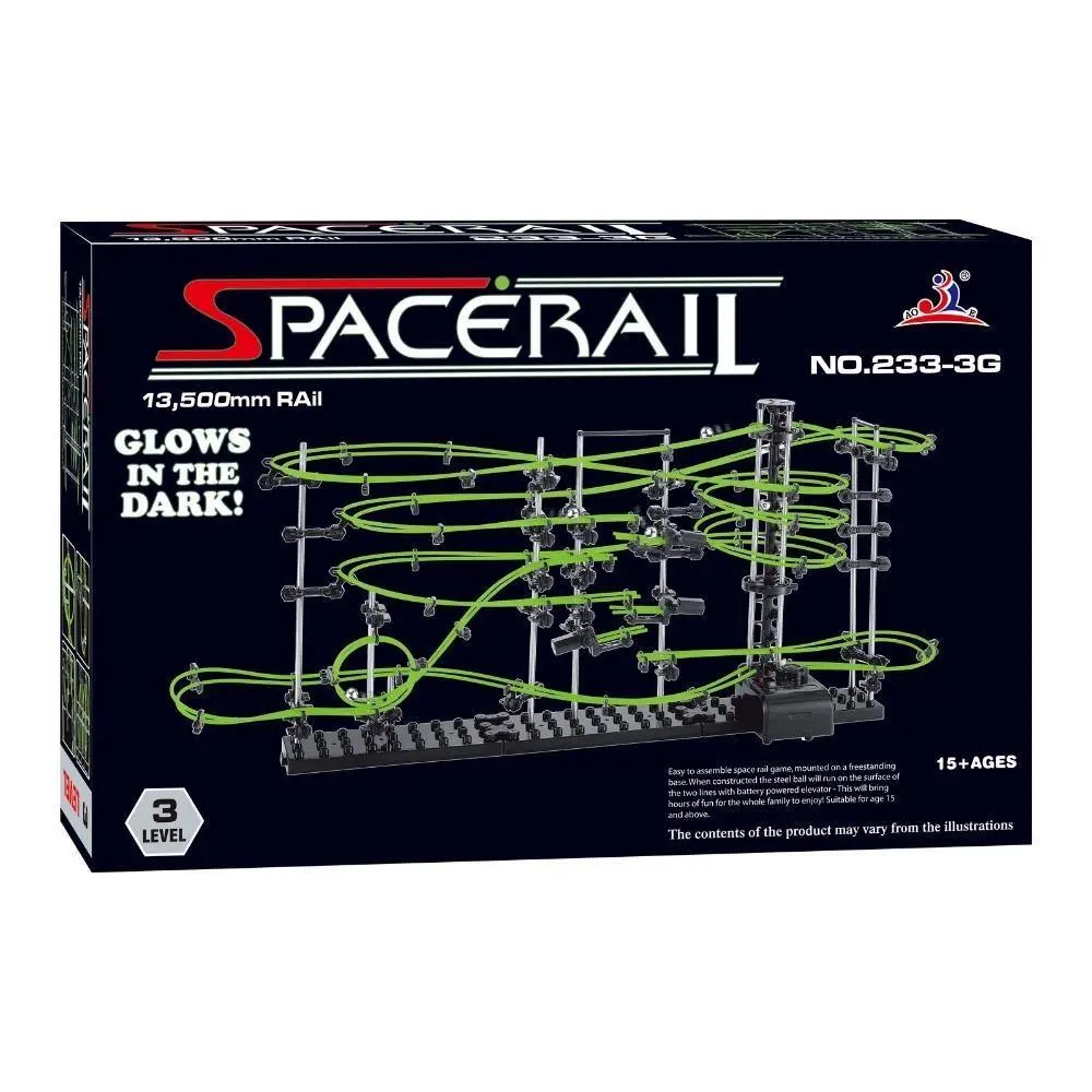 Spacerail Level 3 Complex Motorised Marble Run - Glow In The Dark! 1