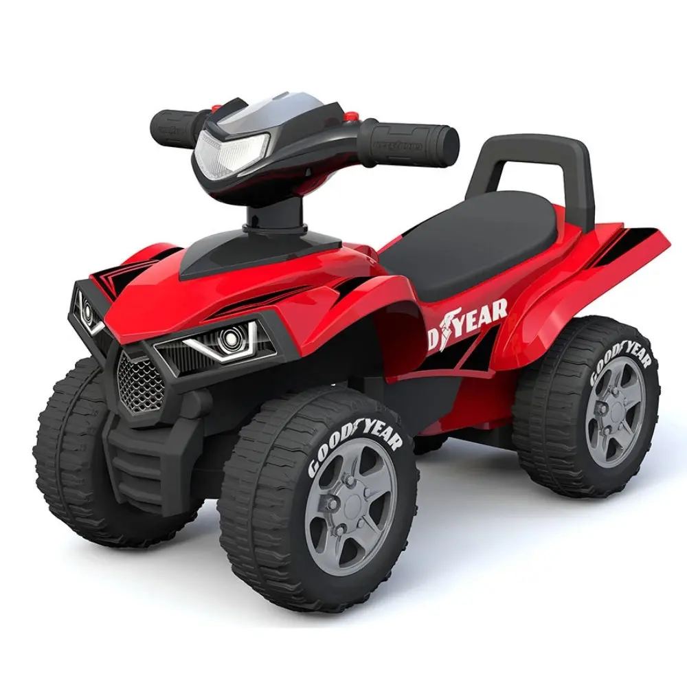 Goodyear Red Toddler Ride-On Sport Atv – Push Mini Quad Bike 1