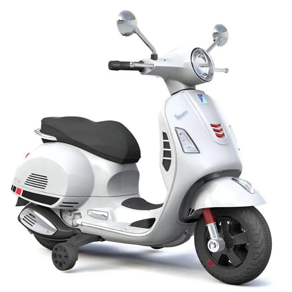 Vespa Licensed Gts 6V Ride On Motorbike - White 1