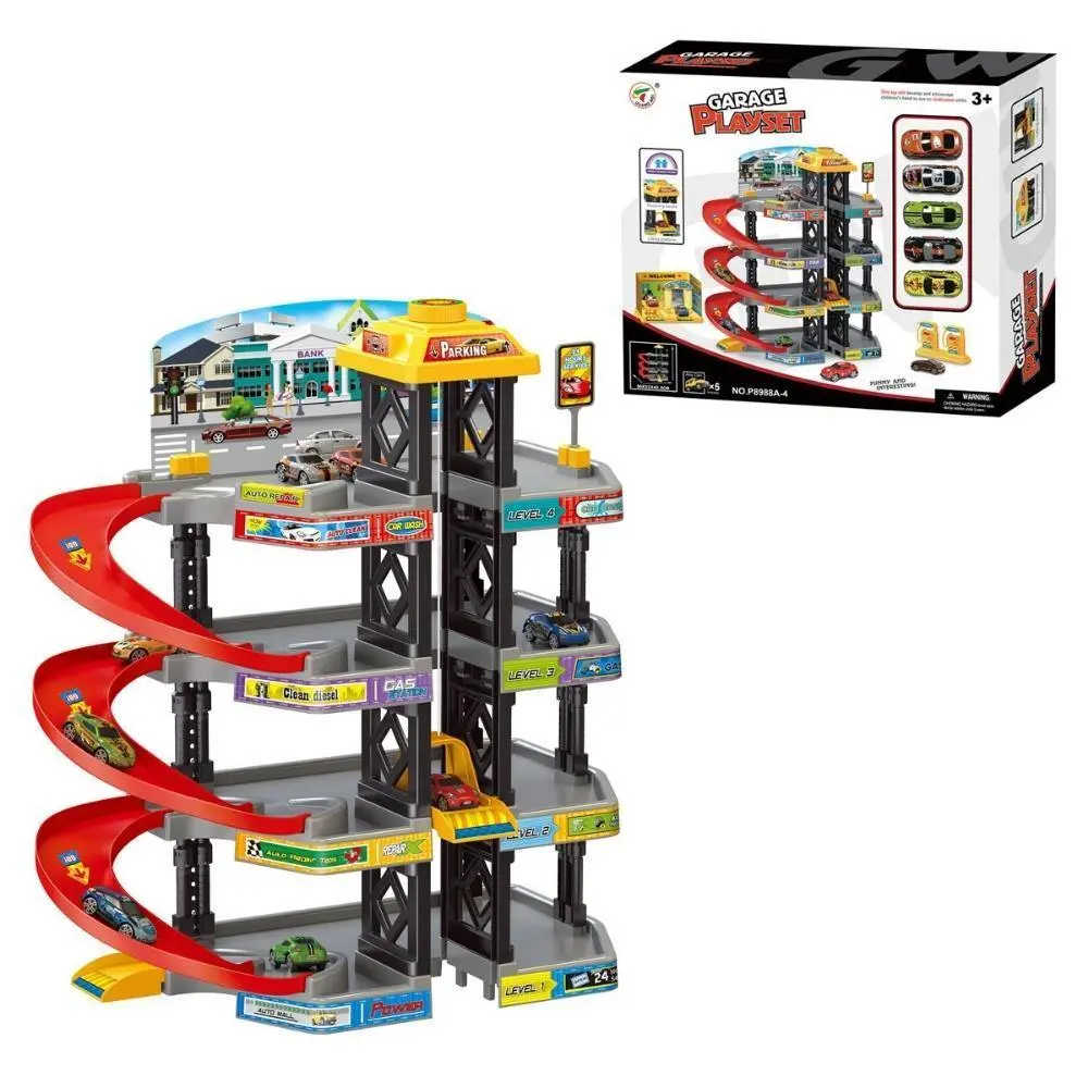 Bright Kids Multi-Level Garage Parking Lot Car Track Toy 1