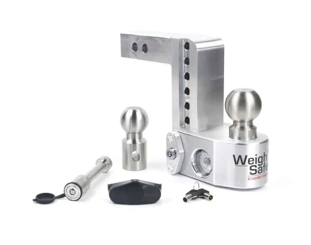 Weigh Safe Aluminum Adjustable Ball Mount Hitch 1