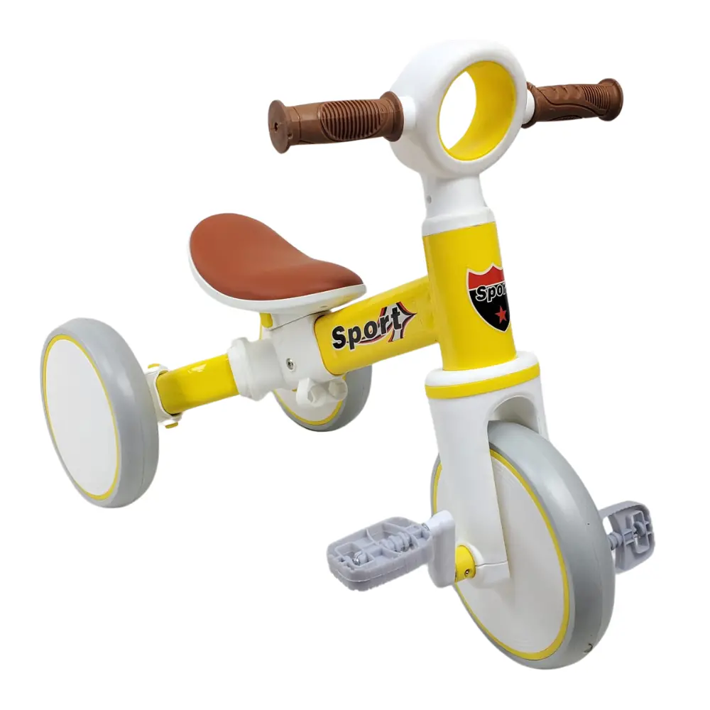 Aussie Baby 2-In-1 Balance Bike & Trike - Yellow 1