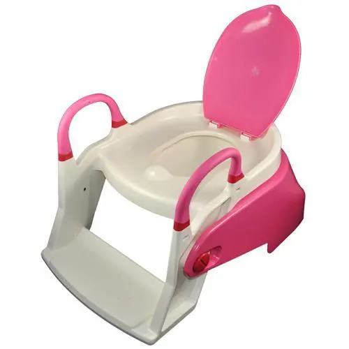 Double Bear 2 Stage Toilet Trainer Potty Seat - Pink 2