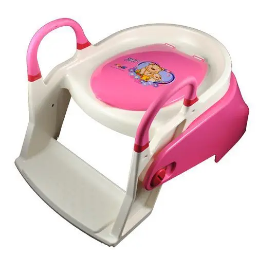 Double Bear 2 Stage Toilet Trainer Potty Seat - Pink 1