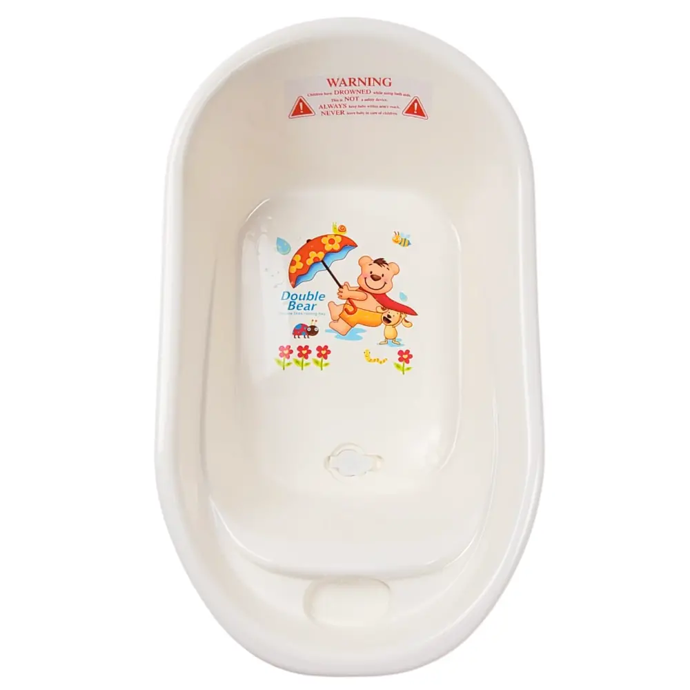Small Double Bear Bath Tub - Cream 1
