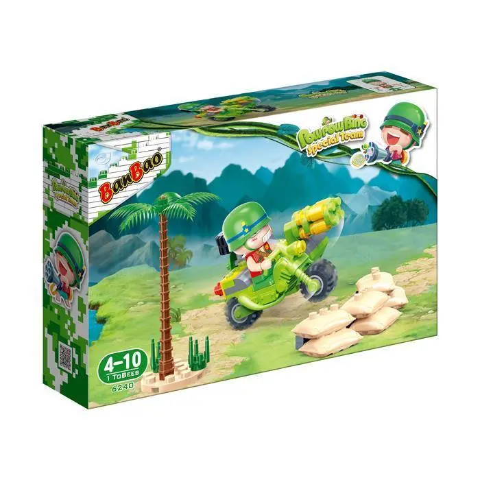 Banbao Cute Military - Captain Powpow's Bike 6240 1