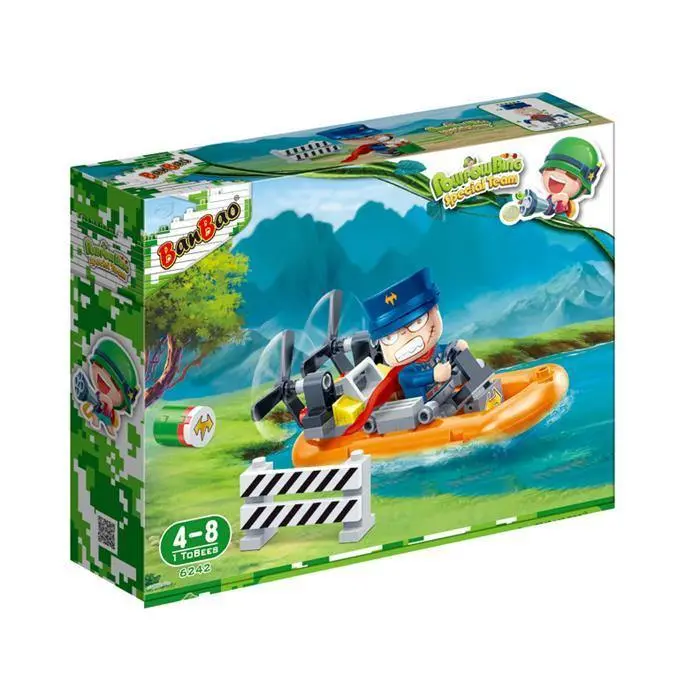 Banbao Cute Military - General Luther Hawk's Runner Ski Boat 6242 1