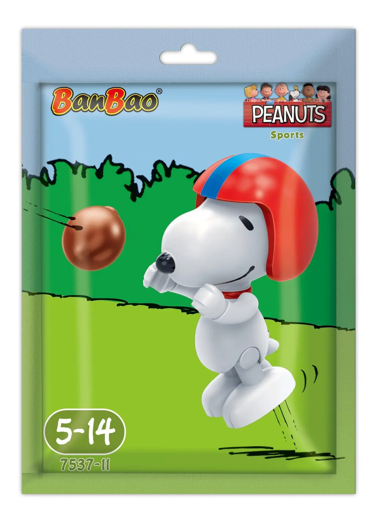 Banbao Peanuts Mini Figure - American Football Sport Snoopy 1