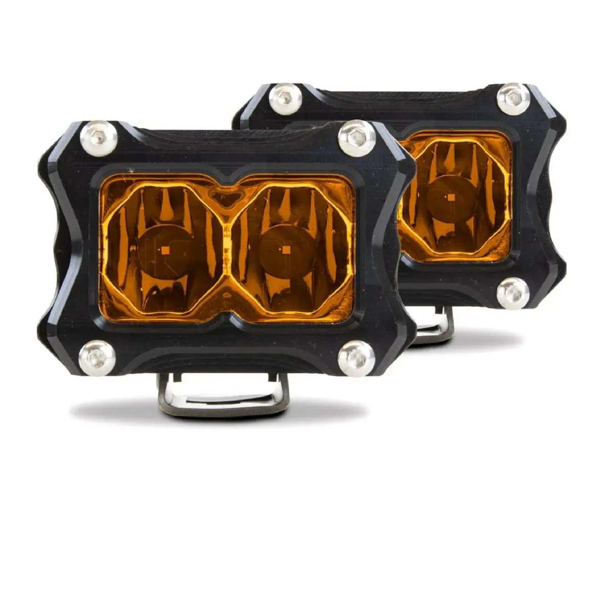 Heretic Ba-2 Amber Led Pod Light - 2 Pack 1