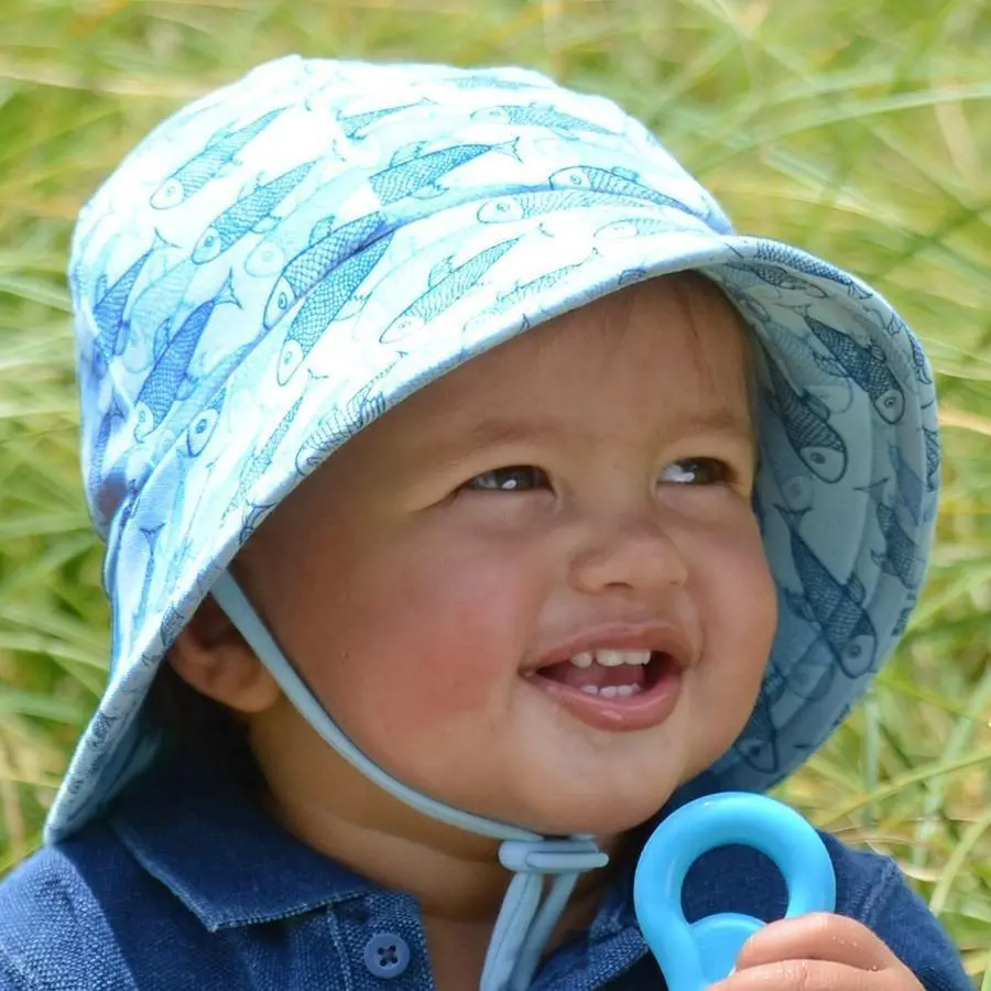 Bedhead Boys Baby Bucket Hat 'Koi' Print 1