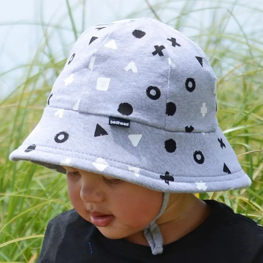 Bedhead Boys Baby Bucket Hat 'Shapes' Print 1