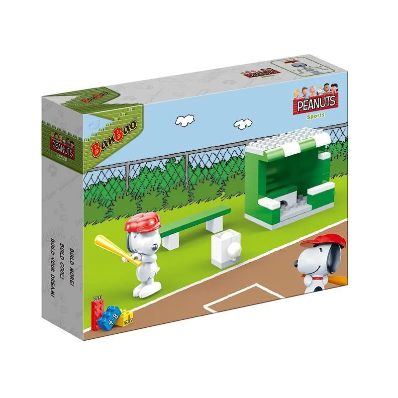 Banbao Peanuts - Snoopy Baseball Field 7531 1