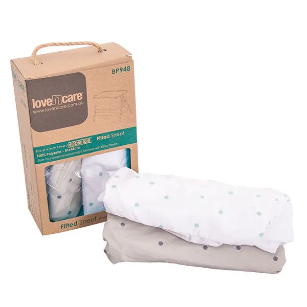 Love N Care Dreamtime/Moonlight - Fitted Sheets - Twin Pack 1