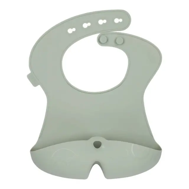 B.Box Silicone Bib - Sage 1