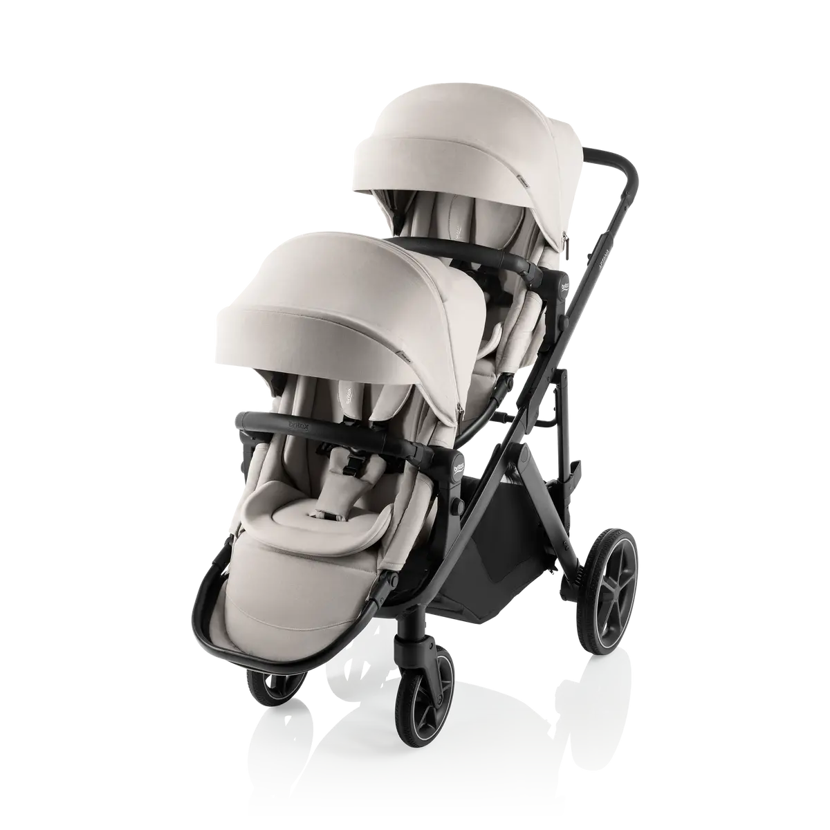 Britax Aptana Stroller + Second Seat – Dune Taupe 1