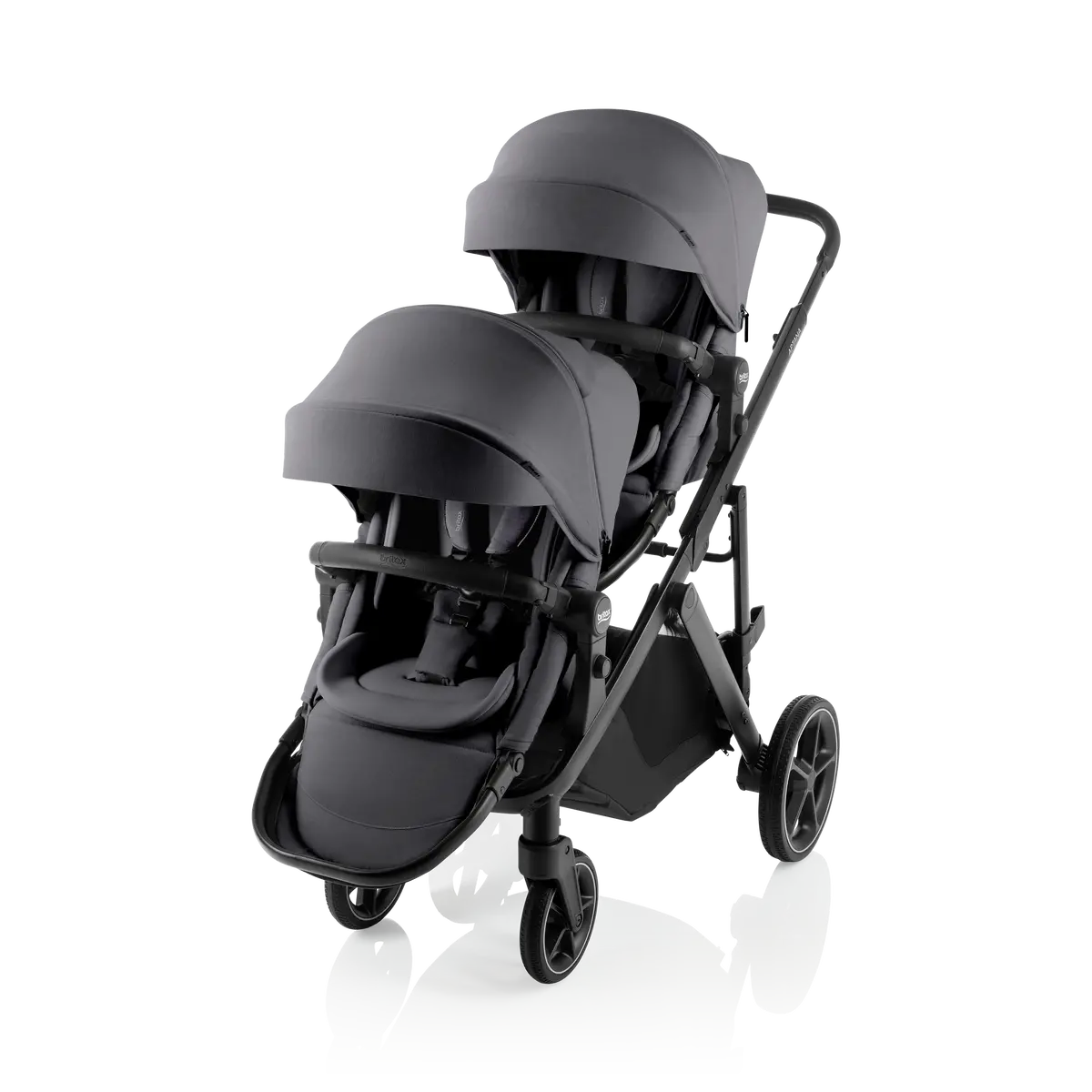 Britax Aptana Stroller + Second Seat – Mineral Grey 1