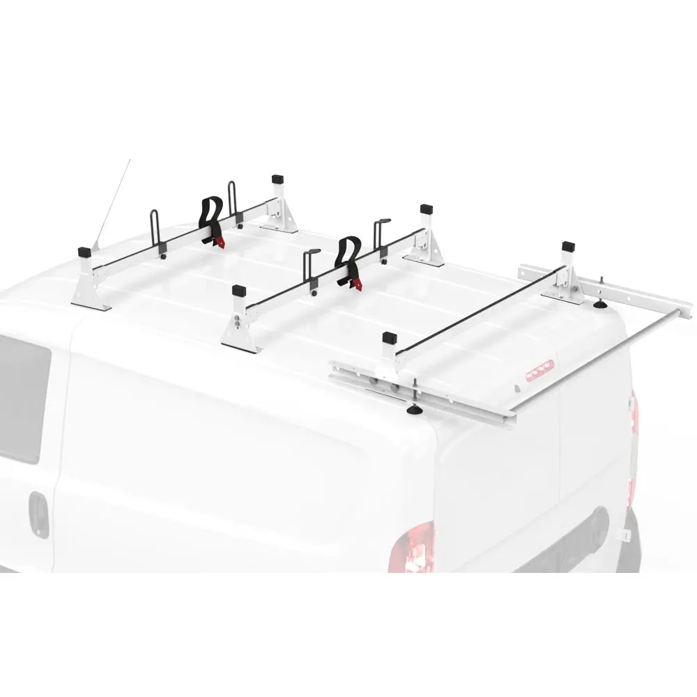 Melipron Van Roof Ladder Racks For Ram Promaster City 3 Bars With Rear Cargo Roller 1