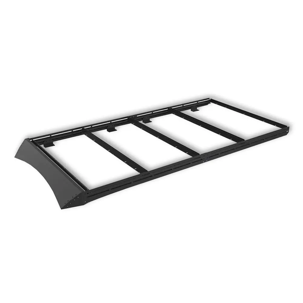 Melipron Aluminum Van Roof Rack Pro For Ford Transit 148" – Solar Panel Brackets & Wind Fairing 1