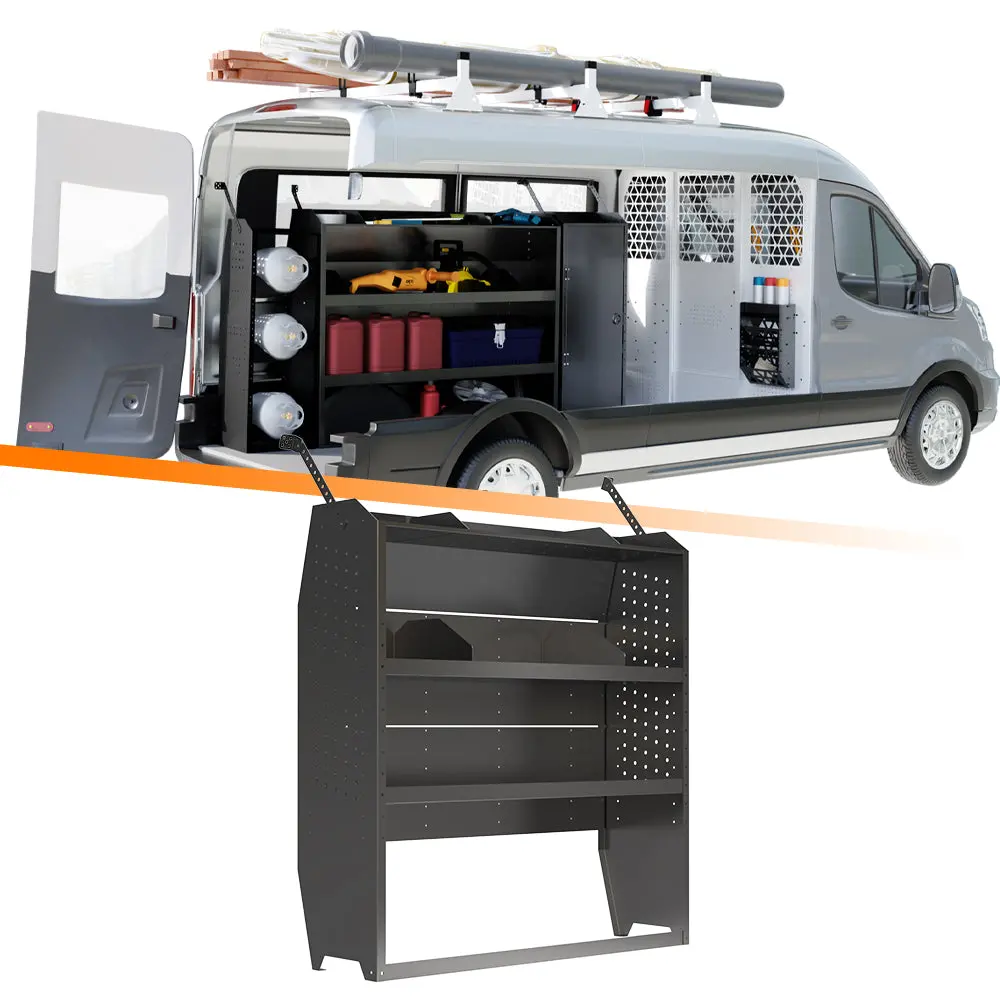 Melipron 46" H X 13" D Steel Cargo Van Shelving Storage 1