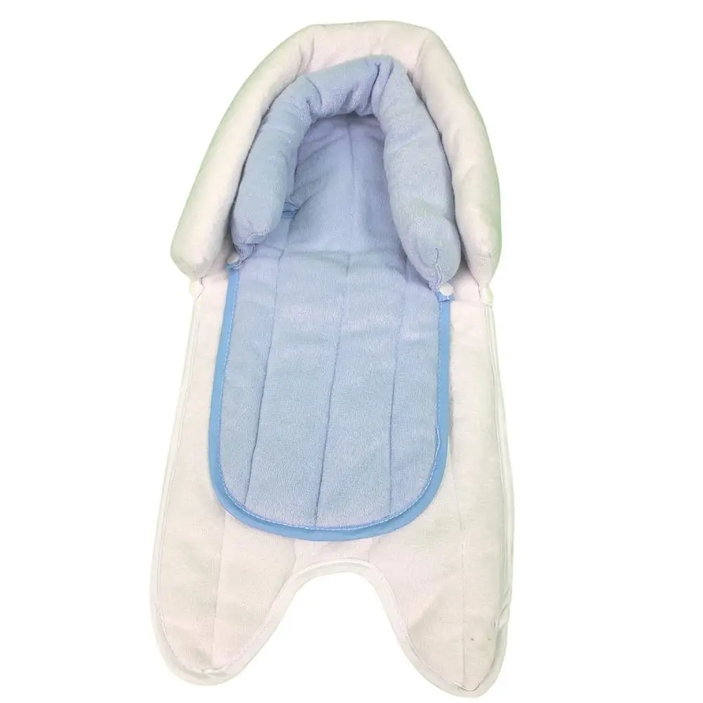 Infant 2-In-1 Adjustable Soft Cushion Head Support Pillow - Blue 1