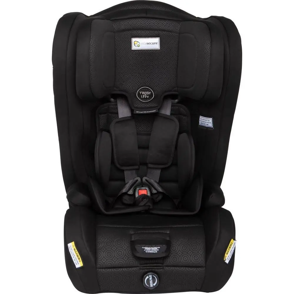 Infa Secure Emerge Caprice Convertible Booster Seat - Mini Swirl Black 1