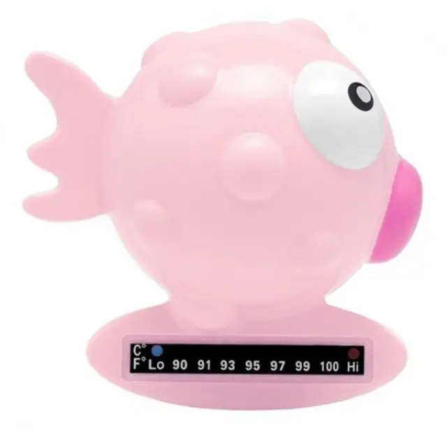 Chicco Nursing Bath Fish Thermometer Pink 1