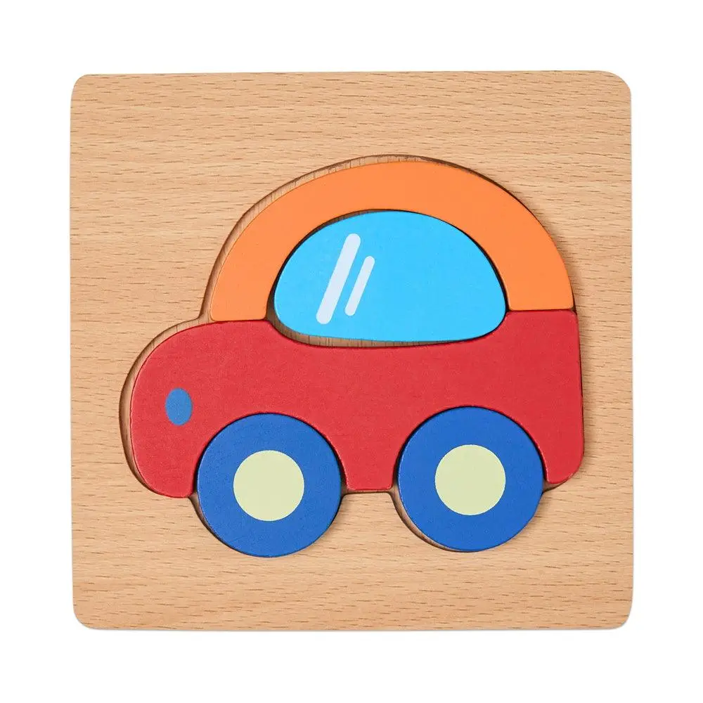 Colourful Four Piece Car Puzzle 1