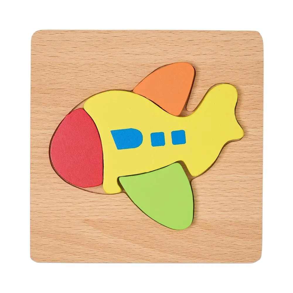 Colourful Four Piece Plane Puzzle 1