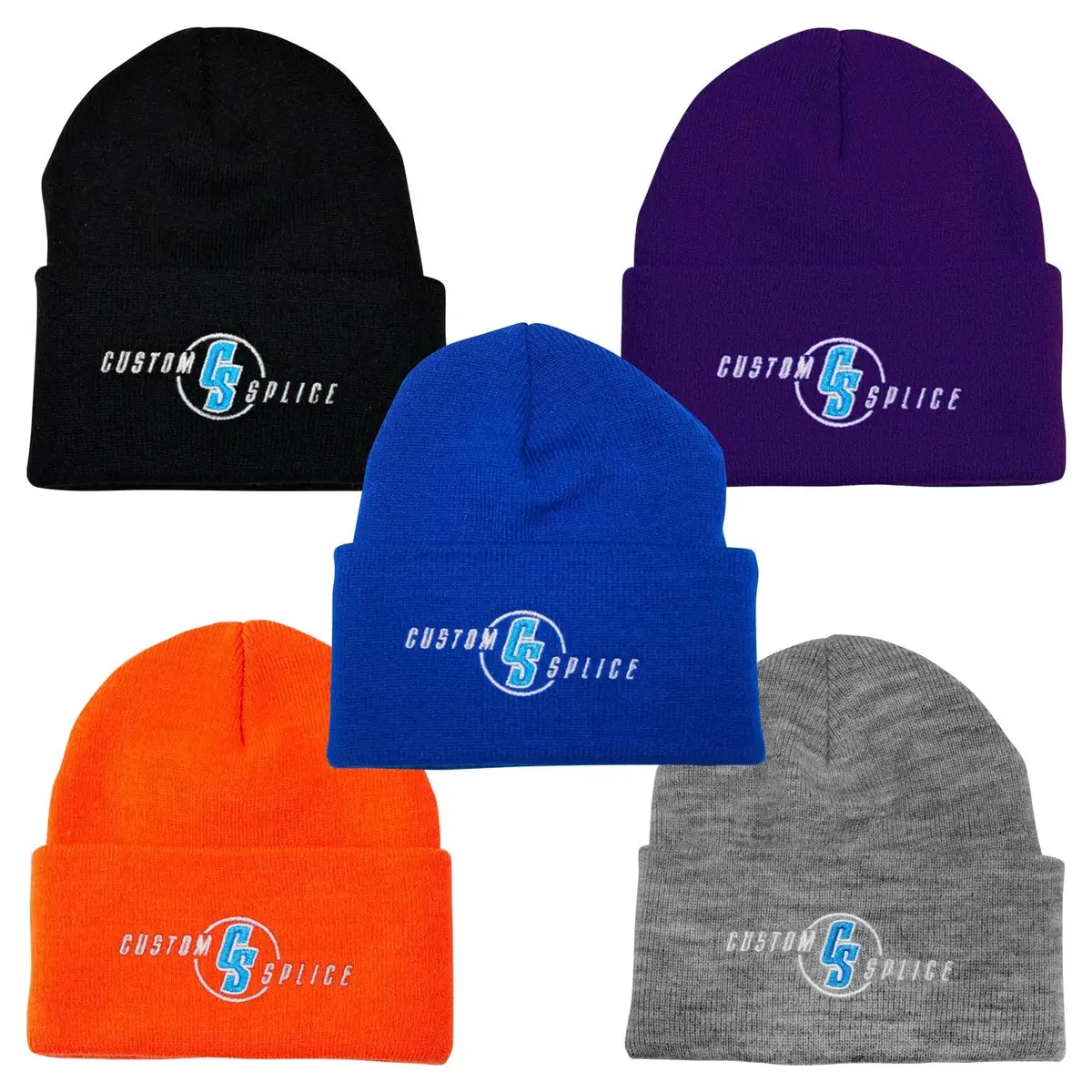 Custom Splice Embroidered Beanie 1
