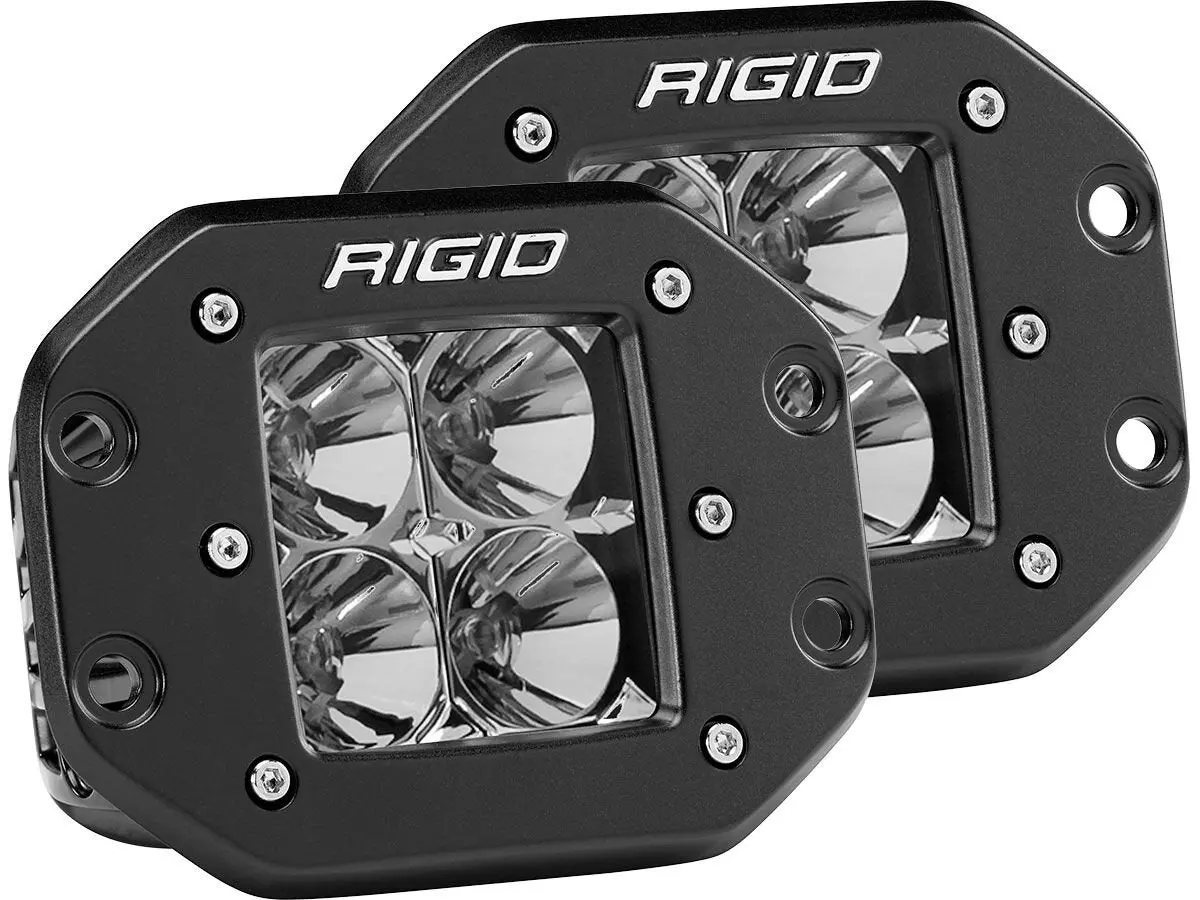 Rigid Industries D-Series Pro Flood Flush Mount 2 Lights 1