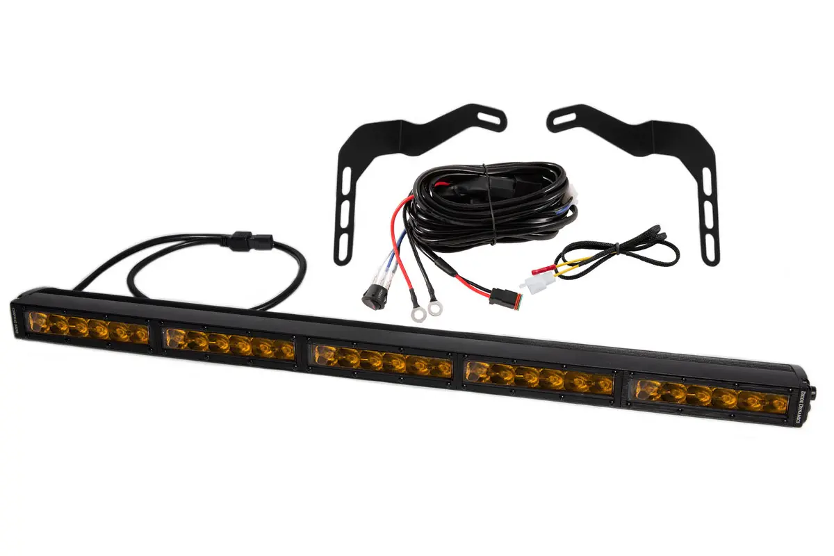 2014-2021 2Nd Gen Tundra Ss30 Stealth Lightbar Kit, Amber Driving 1