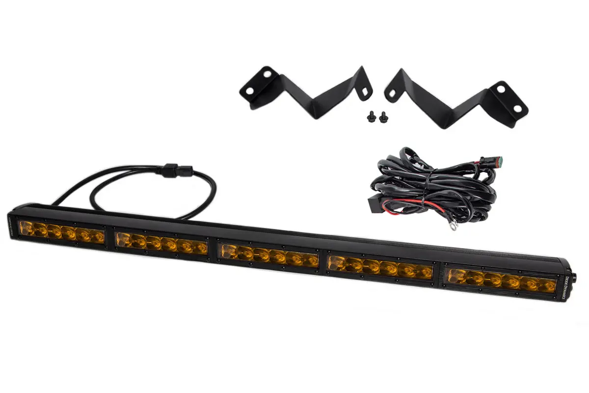 2016-2021 3Rd Gen Tacoma Ss30 Stealth Lightbar Kit, Amber Driving 1