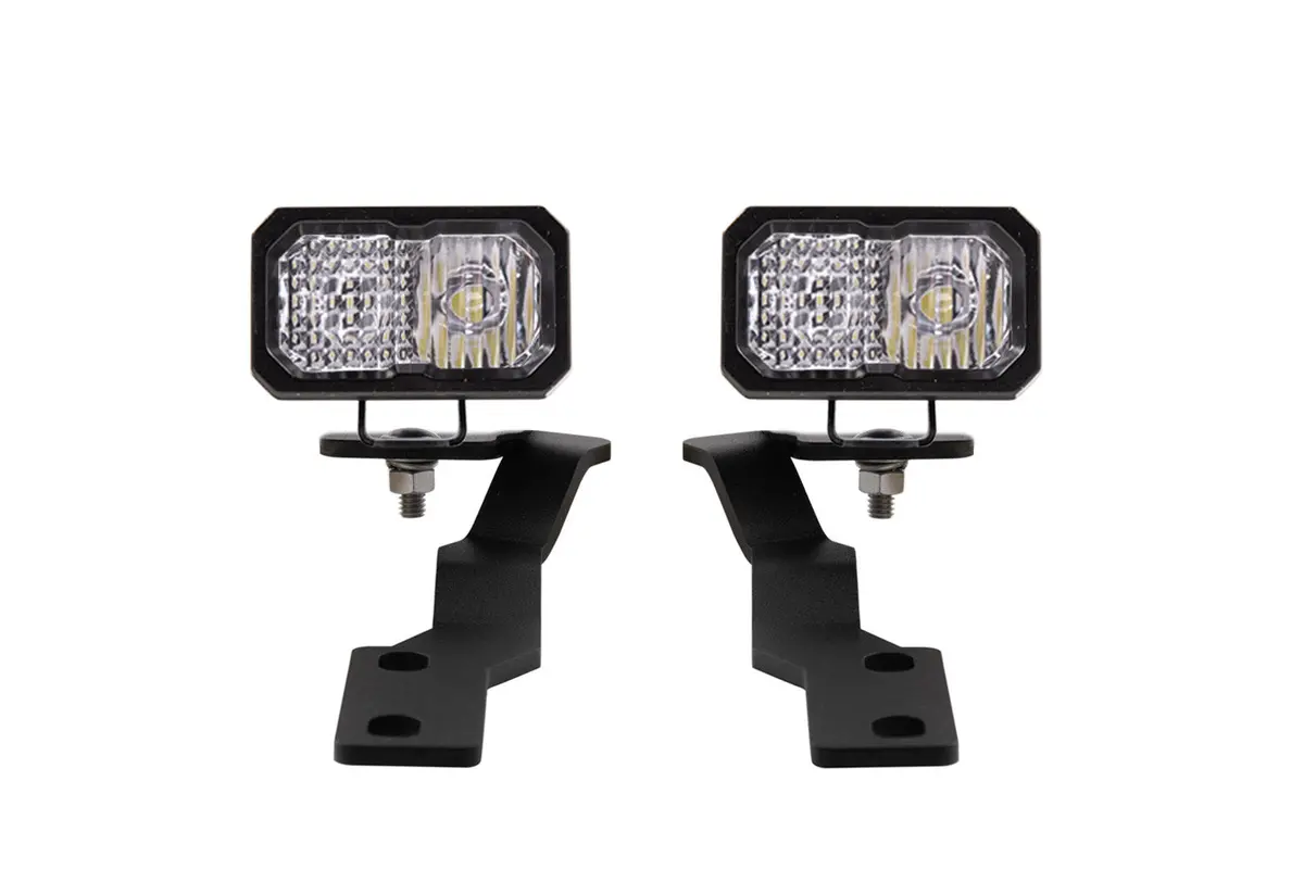 2016-2021 3Rd Gen Tacoma Stage Series 2In Led Ditch Light Kit, Sport White Combo 1