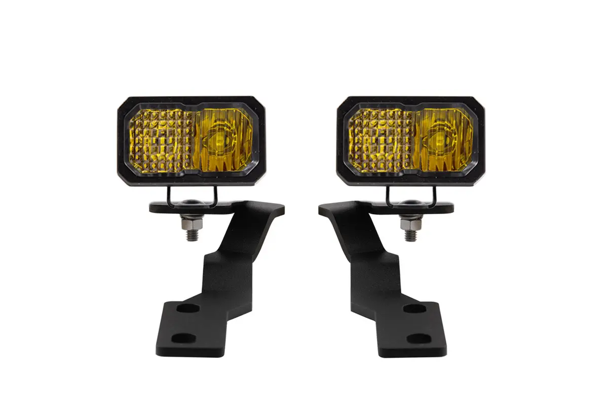 2016-2021 3Rd Gen Tacoma Stage Series 2In Led Ditch Light Kit, Pro Yellow Combo 1