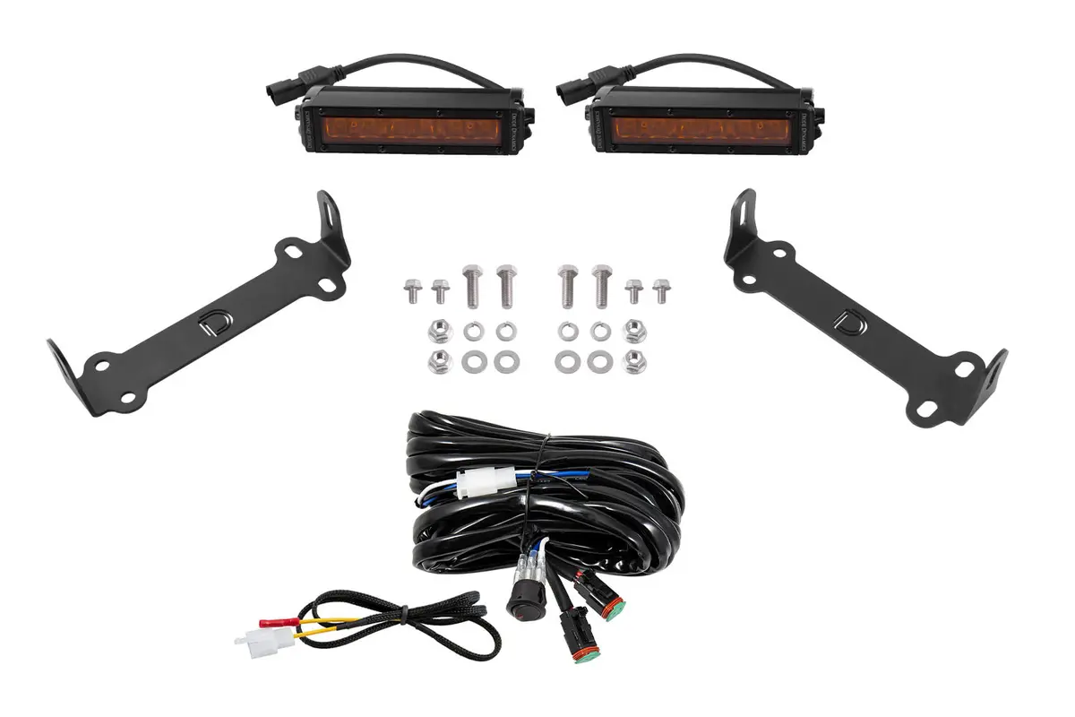 2014-2024 5Th Gen 4Runner Stage Series Sae/Dot Led Lightbar Kit Amber Driving 1