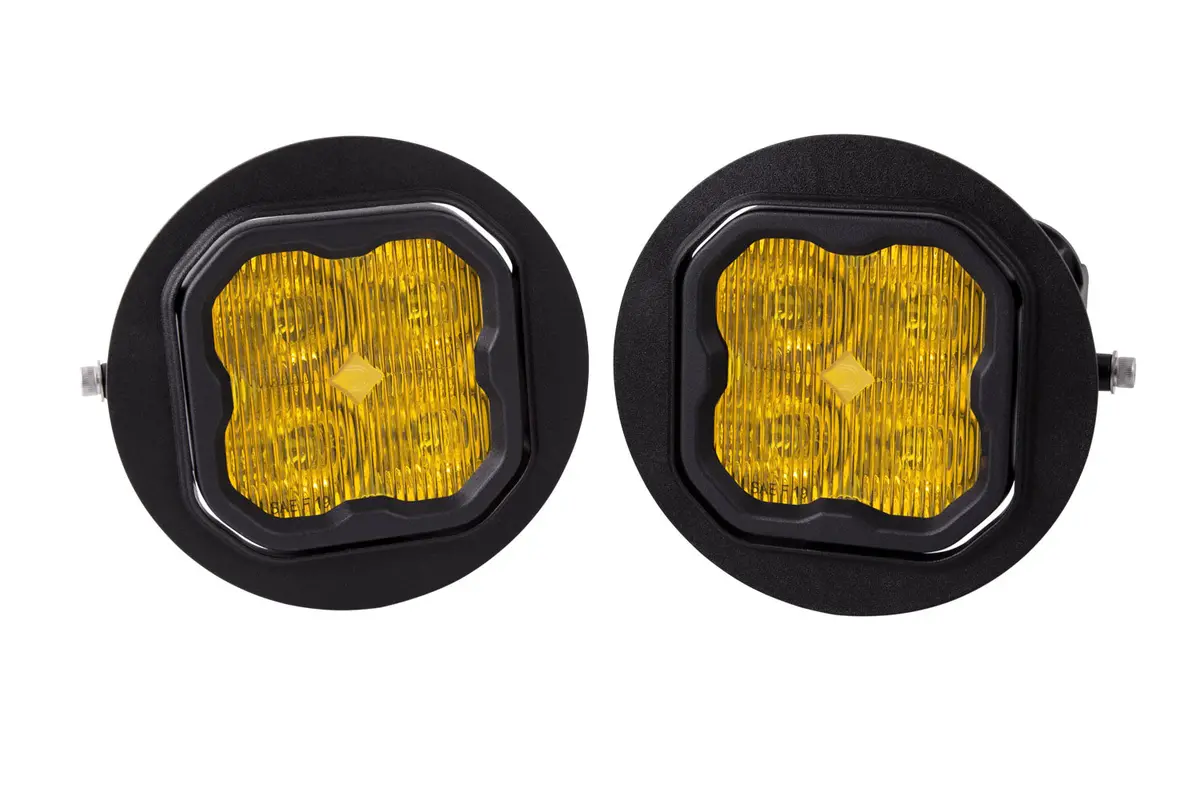 2007-2013 2Nd Gen Tundra Ss3 Led Fog Light Kit Yellow Sae Fog Pro W/ Backlight 1
