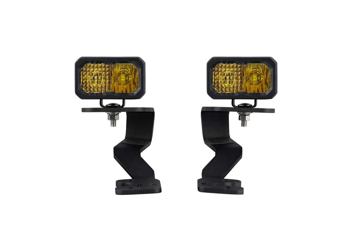 2022+ 3Rd Gen Tundra Stage Series Ditch Light Kit C2 Pro Diode Dymanics Yellow Combo 1