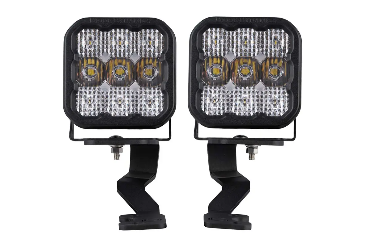 2022+ 3Rd Gen Tundra Stage Series Ditch Light Kit Ss5 Sport Diode Dymanics White Combo 1