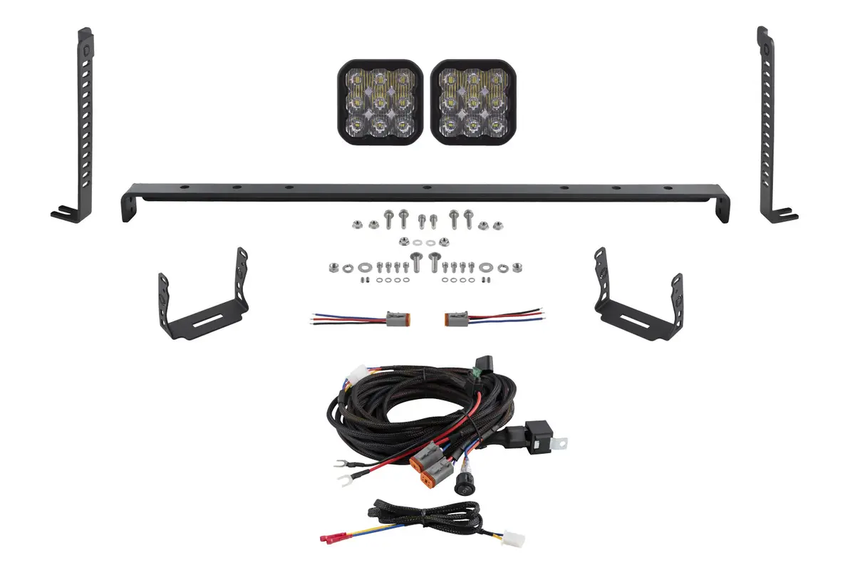2014-2023 5Th Gen 4Runner Ss5 Stealth Grille Led 2-Pod Kit, Pro White Driving 1