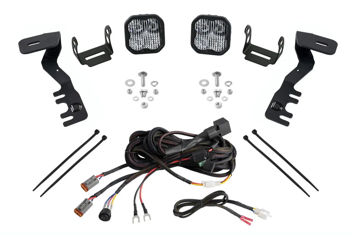 2024+ 4Th Gen Tacoma Ss3 Led Ditch Light Kit, Sport White Combo 1