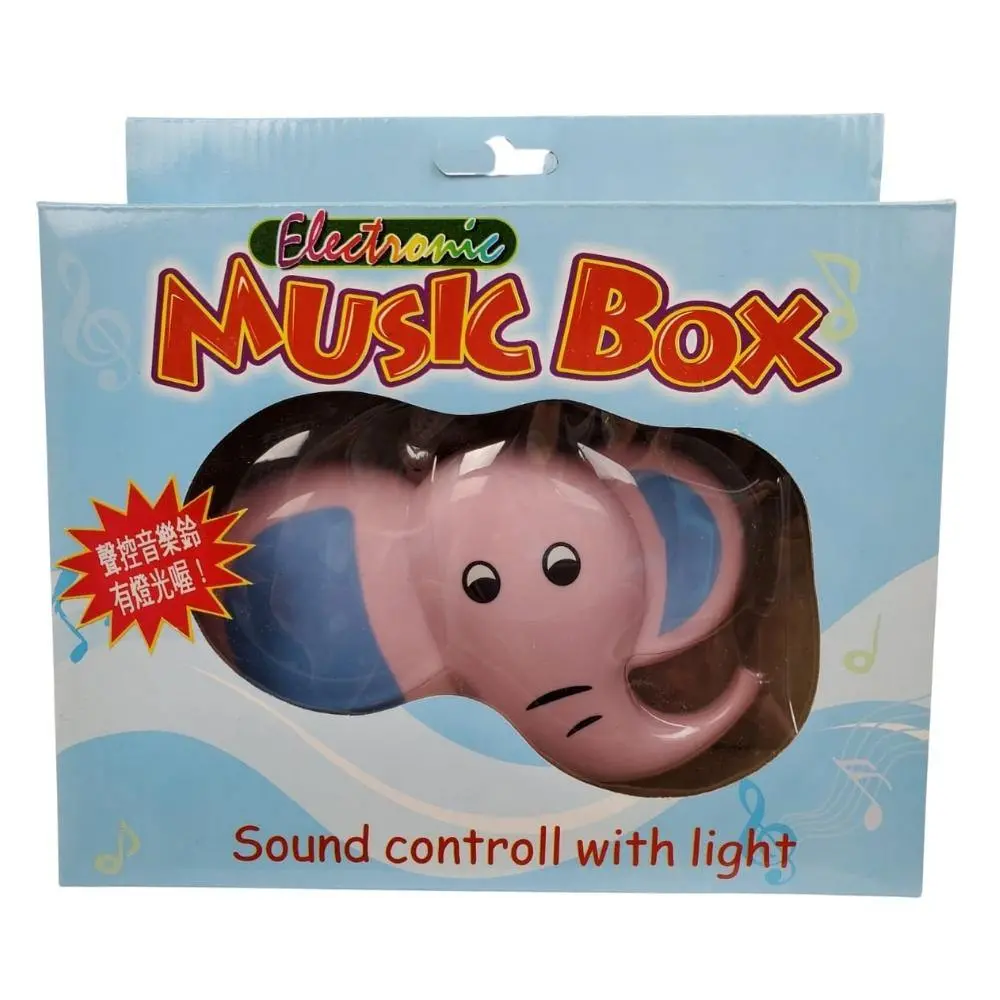 Aussie Baby Nursery Sound Soother Music Box Night Light - Elephant 1